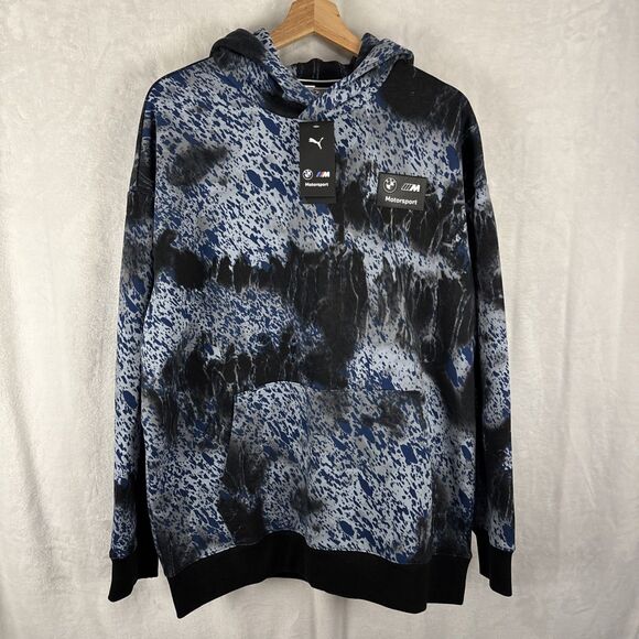 Puma BMW M Motorsport Color Splash Hoodie Size Large L  630749-01 NWT - Picture 1 of 8